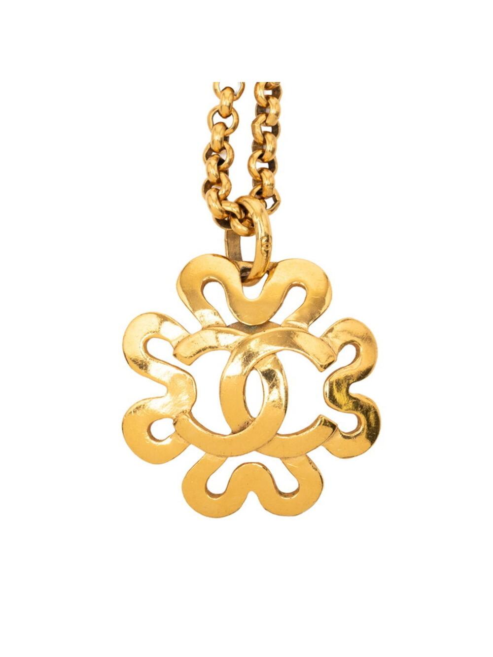 Chanel Cc Logo Chain Pendant Necklace #246848C12B